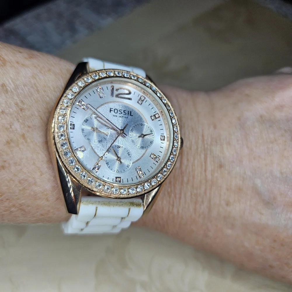FOSSIL Multi Function Ladies Watch ES-2810 251101‎ Untested